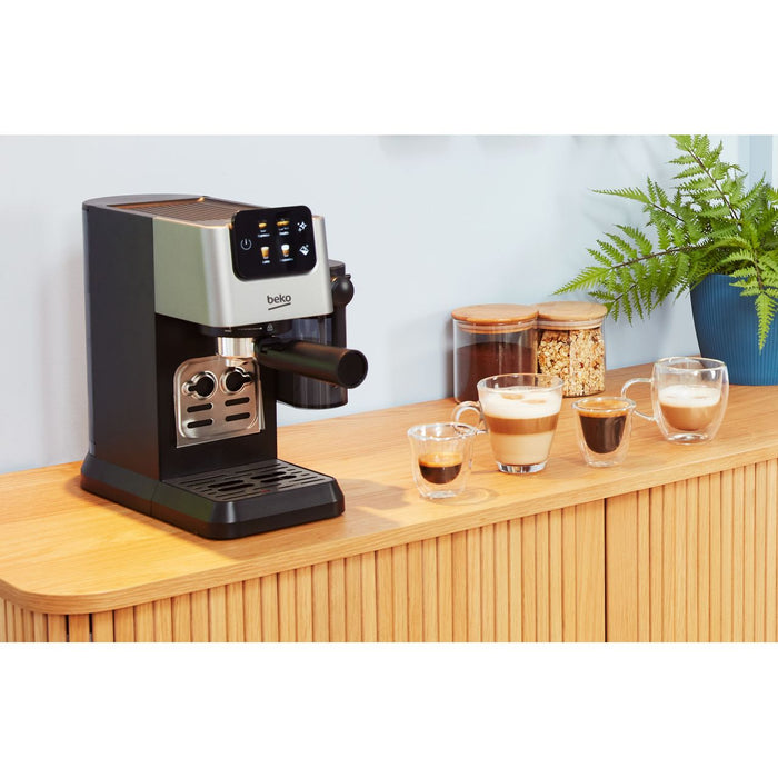 Beko CaffeExperto Espresso Coffee Machine - Stainless Steel - CEP5304X